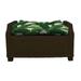 RSH Dcor Indoor Outdoor Single Tufted Ottoman Replacement Cushion **Cushion Only** 24 x 20 Swaying Palms Aloe Green