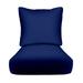 RSH DÃ©cor Indoor Outdoor Sunbrella Deep Seating Cushion Set 23â€�x 24â€� x 5â€� Seat and 24â€� x 19â€� Back Canvas True Blue