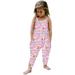 Baby Girls Bodysuits Outfit Kids Baby Jumpsuit 1 Piece Floral Cartoon Easter Bunny Playsuit Strap Romper Summer Outfits Clothes For 1-2 Years