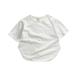 ZIZOCWA Baby Boy Shirt Boys Size Small Toddler Kids Girls Boys Short Classic Loose Short Soft Short Sleeve Solid T Shirt Tee Tops Clothes White White140