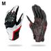 BSDDP Motorcycle Gloves for Men Women Touchscreen Motocross Dirt Bike Riding Gloves All Finger with Carbon Fiber Protective Hard Knuckles