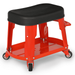 Magshion Mechanic Creeper Stool with Build-in Tool Holder/Tray Workshop Stool with 4 Noiseless Wheels 300 lbs Capacity Rolling Creeper Garage/Shop Seat Red