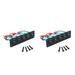 2X Rocker Switch Panel with 5 On-Off -Wired Toggle Switches for 12V 24V Car Vehicle Trailer Truck SUV Marine Boat