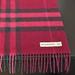 Burberry Accessories | Burberry The Classic Check Burgundy Cashmere Scarf | Color: Black/Red | Size: Os