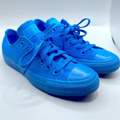 Converse Shoes | Converse - Spray Paint Blue - Worn Once | Color: Blue | Size: 5