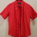 Ralph Lauren Shirts | Men's Ralph Lauren Red Short- Sleeve Button Down Shirt. Size Medium | Color: Red | Size: M