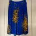 J. Crew Skirts | J. Crew Gorgeous Pleated Royal Blue And Yellow Flower Skirt Nwt Size 2 | Color: Blue/Yellow | Size: 2