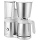 ZWILLING ENFINIGY Filterkaffeemaschine mit 1.25l Thermokanne, Kaffeemaschine mit Boiler, Blooming & smarter Entkalkerfunktion, Edelstahl, Silber