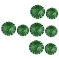 Cabilock Green Plants 8 Pcs Simulated Lotus Leaf Artificial - Leaves Fake Water Lily Novel Photo Props Photography Props Simulation Lotus-leaves Garden Pond Plant Foam Pool Decorations Eva