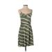 Ann Taylor LOFT Casual Dress - Midi: Green Camo Dresses - Women's Size X-Small
