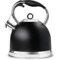 KD Whistling Tea Pots For Stove Top - Sleek 18/8 Stainless Steel Stovetop Kettle, Easy-Grip Handle w/ Trigger Opening Mechanism | Wayfair