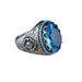 yuehao accessories rings large saphire ring round blue gemstone ring vintage ring diamond ring gift ring peacock shape peacock ring diamond ring big diamond ring g