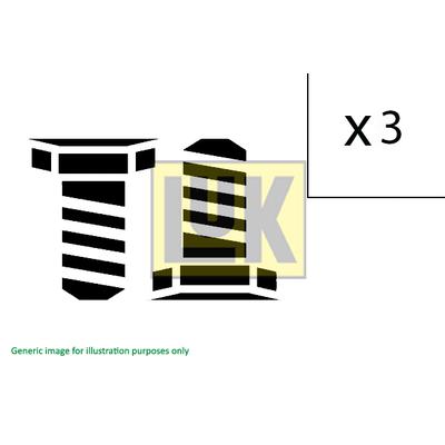 Schaeffler LuK Schraubensatz, Kupplung Universal für SUZUKI JEEP FIAT 22113-55PF0 55230622 2211355PF0 411 0248 10 Image