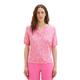 TOM TAILOR Damen 1036770 T-Shirt, 31745 - Pink Geo Design, XL