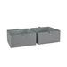 RiverRidge Home Folding Fabric Storage Bin Set Fabric in Gray | 5 H x 10.5 W x 10.5 D in | Wayfair 02-394