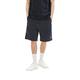 TOM TAILOR Denim Herren 1036761 Relaxed Fit Sweat Shorts mit Streifen, 31927-Navy White Thin Stripe, XL
