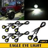 10pcs Eagle Eye LED Lights Fog Daytime Running Lights Reverse Tail Small bulb