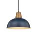 16 inch Large Blue Pendant Lighting for Kitchen Island Navy Blue Pendant Light Fixtures with Hammered Metal Shade Large Industrial Hanging Lamp