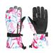 JDEFEG Kids Bulk Winter Gloves Children Ski Gloves Male Winter Female Velvet Thickened Warm Waterproof Motorcycle Camouflage Kids Water Ski Gloves Cotton Blend C A