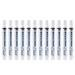 12 Pc Set White Brockmark Classic Industrial Paint Markers Permanent Pen Metal Glass Rubber Wood for Auto Construction Arts