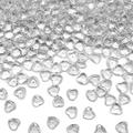 LYFJXX Fake ice Cubes 1000 PCS Acrylic Ice Rocks 4*12 mm Diamonds Gems for Photography Accessories Props Decoration for Wedding Decor Photography Props Vase Fillers(Clear Heart-Shaped)