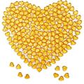 200pcs Orange Acrylic Hearts Shaped Crystals Reusable Gems for Table Scatter Photography Accessories Props Decoration for Wedding Decor Photography Props Vase Fillers (22MM Orange Heart-Shaped)