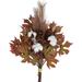 Artificial Fake Flowers Plants Silk Flower Arrangements Wedding Bouquets Decorations Plastic Floral Table Centerpieces for Home Kitchen Garden Party DÃ©cor (Autumn Brown)