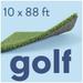 AllGreen Golf 10 x 88 FT Artificial Grass for Golf Putts Indoor/Outdoor Area Rug