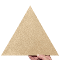 Triangle Unfinished Basic Wood Shape Regular Equilateral Equiangular Craft Triangle Wooden Blank MDF Triangle