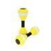 lulshou 1 Pair EVA Water Foam Floating Dumbbell Aquatic Exercise Dumbells Swimming Pool Water Barbells Hand Bar for Water Yoga Fitness