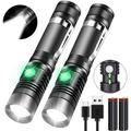 LED Flashlight 1600 Lumens CREE XML-T6 Flashlights Portable Zoomable 5 Modes Water Resistant Perfect for Camping Outdoor Emergency