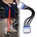 Hesroicy Resistance Band 5 Tubes Non-slip Handle High-Elasticity Good Resilience High Tensile Strength Muscle Exerciser Detachable Adjustable Elastic Resistance Chest Expander for Fitness