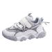 KaLI_store Toddler Sneakers Toddler Shoes Girls Lightweight Sneaker Breathable Tennis Running Shoes for Active Play Playground Fun School Grey