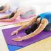 Hesroicy Yoga Mat Non-slip Exquisite Seaming Extra Long Folding Yoga Anti-Slip Blanket for Fitness