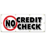 36 x96 NO CREDIT CHECK BANNER SIGN car automobile pay here furniture appliance