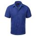 Maximos Men s Guayabera Summer Casual Cuban Beach Wedding Vacation Short Sleeve Button-up Casual Dress Shirt Royal Blue M