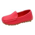 KaLI_store Sneakers for Toddlers Toddler Glitter Tennis Shoes Slip On Girls Casual Running Shoes Woven Breathable with Soft Soled Sports Hook-Loop Outdoor Shoes Red