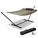 Hammock with Stand for 2 Person 500Lbs Pillow Carrying Case Outdoor Patio Camp