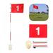 Golf Flagsticks Golf Flagsticks for Yard Practice Hole Cup with Flag Golf Pin Flags for Standard Golf Course 6-Foot Height