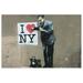 Awkward Styles Banksy Fans Gifts Banksy Photo I Love New York by Banksy Home Decor Ideas Banksy Wall Art British Street Art Unframed Art Picture Banksy NY Street Art I Love NY Poster Wall Decor