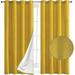 Elegant Comfort Blackout Grommet Top Curtains - 2 Panel Set - Window Treatment Thermal Insulated Room Darkening Energy Saving Window Drapes for Living Room (Set of 2) - W54 X 95inch Yellow