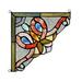 Lighting VICTORIE Victorian Tiffany-glass Window Panel 8 Wide