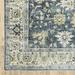HomeRoots 510398 4 x 6 ft. Blue Gold Green & Ivory Oriental Printed Stain Resistant Non Skid Rectangle Area Rug