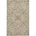 HomeRoots 512208 5 x 8 ft. Ivory & Brown Wool Floral Hand Tufted Handmade Stain Resistant Rectangle Area Rug