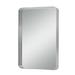 NeuType Aluminum Alloy Wall Mount Rectangular Deep Mirror Hanging Mirror Wall Mirror Rounded Corner Gold 34 x26