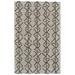 HomeRoots 511833 5 x 8 ft. Black Taupe & Gray Wool Geometric Hand Tufted Handmade Stain Resistant Rectangle Area Rug
