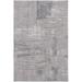 HomeRoots 514232 4 x 6 ft. Taupe Tan & Blue Abstract Power Loom Distressed Stain Resistant Rectangle Area Rug