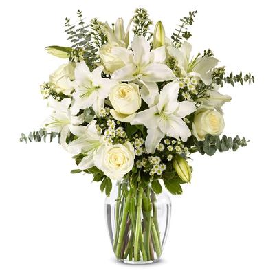 Flowers - With All Our Sympathy Lily Arrangement