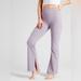 Athleta Pants & Jumpsuits | Athleta Barre Flare Powervita Yoga Flares Pants Size Large L | Color: Purple | Size: L