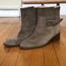 J. Crew Shoes | Jcrew Shearling-Lined Women's Low-Heeled Taupe Suede Ankle Boots | Color: Tan | Size: 10